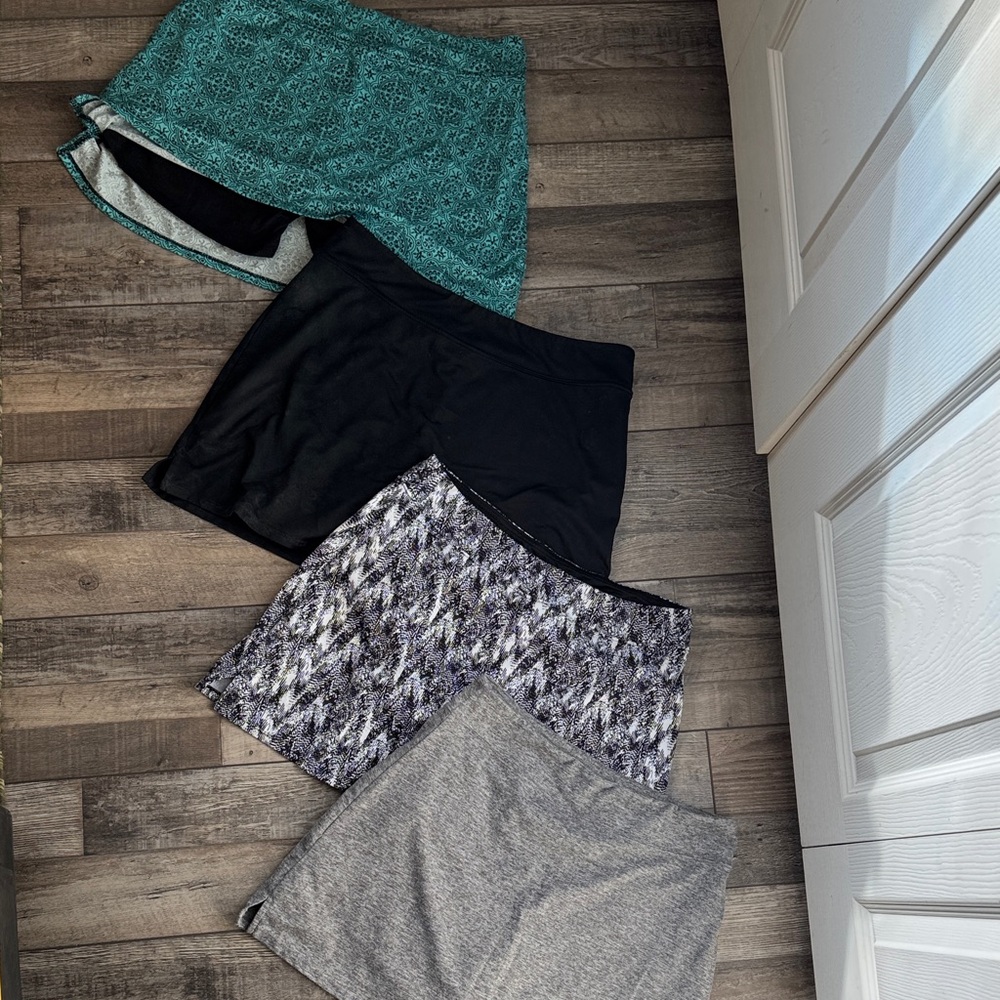 Tranquility by Colorado Clothing Women's Skort - Black, Teal, Gray & Black/White